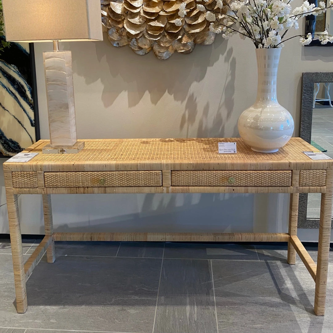 Made Goods New Arrivals Isla Console 60" Natural Peeled Rattan 5 Made Goods New Arrivals Isla Console 60" Natural Peeled Rattan
