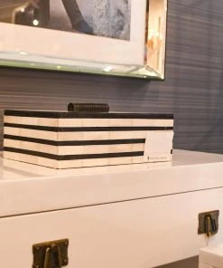 Worlds Away Dalton Nightstand White Lacquer