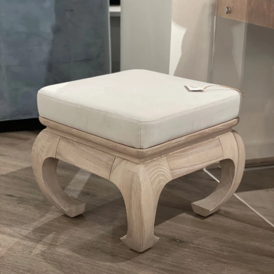 Worlds Away Claudia Stool Cerused Oak 4 Worlds Away Claudia Stool Cerused Oak