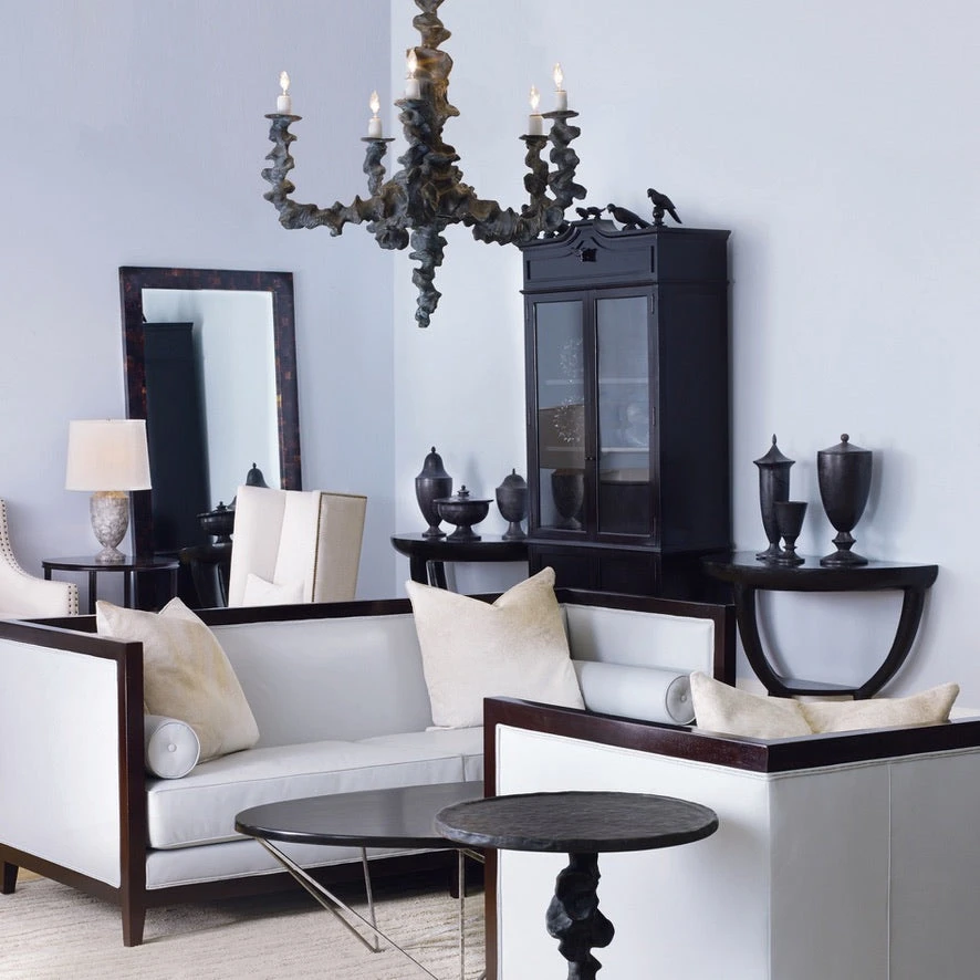 Oly Studio Fersen Half Table Black Resin New Arrivals 5 Oly Studio Fersen Half Table Black Resin New Arrivals