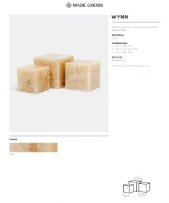 Made Goods New Arrivals Wynn Cubes Light Onyx 11 Made Goods New Arrivals Wynn Cubes Light Onyx