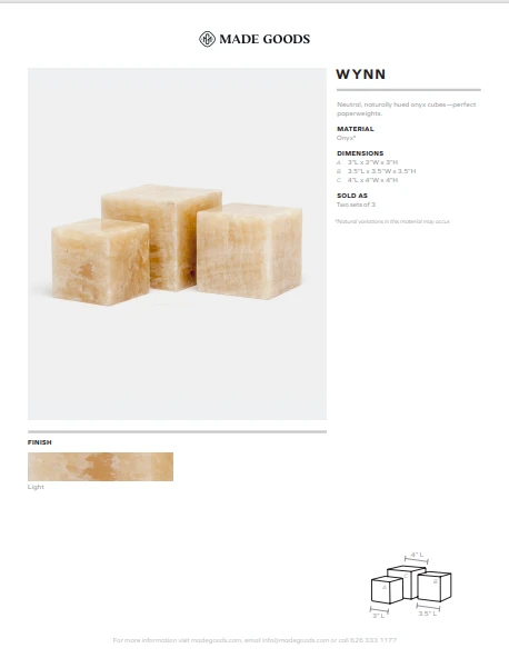 Made Goods New Arrivals Wynn Cubes Light Onyx 7 Made Goods New Arrivals Wynn Cubes Light Onyx