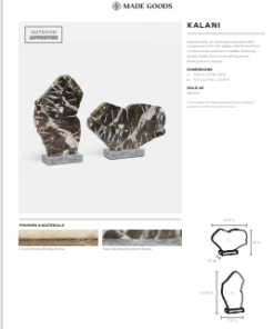 Made Goods Kalani Sculpture Crystal And Snake Stone New Arrivals