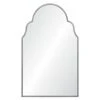 Mirror Home Antiqued Silver Leaf Iron Arch Mirror