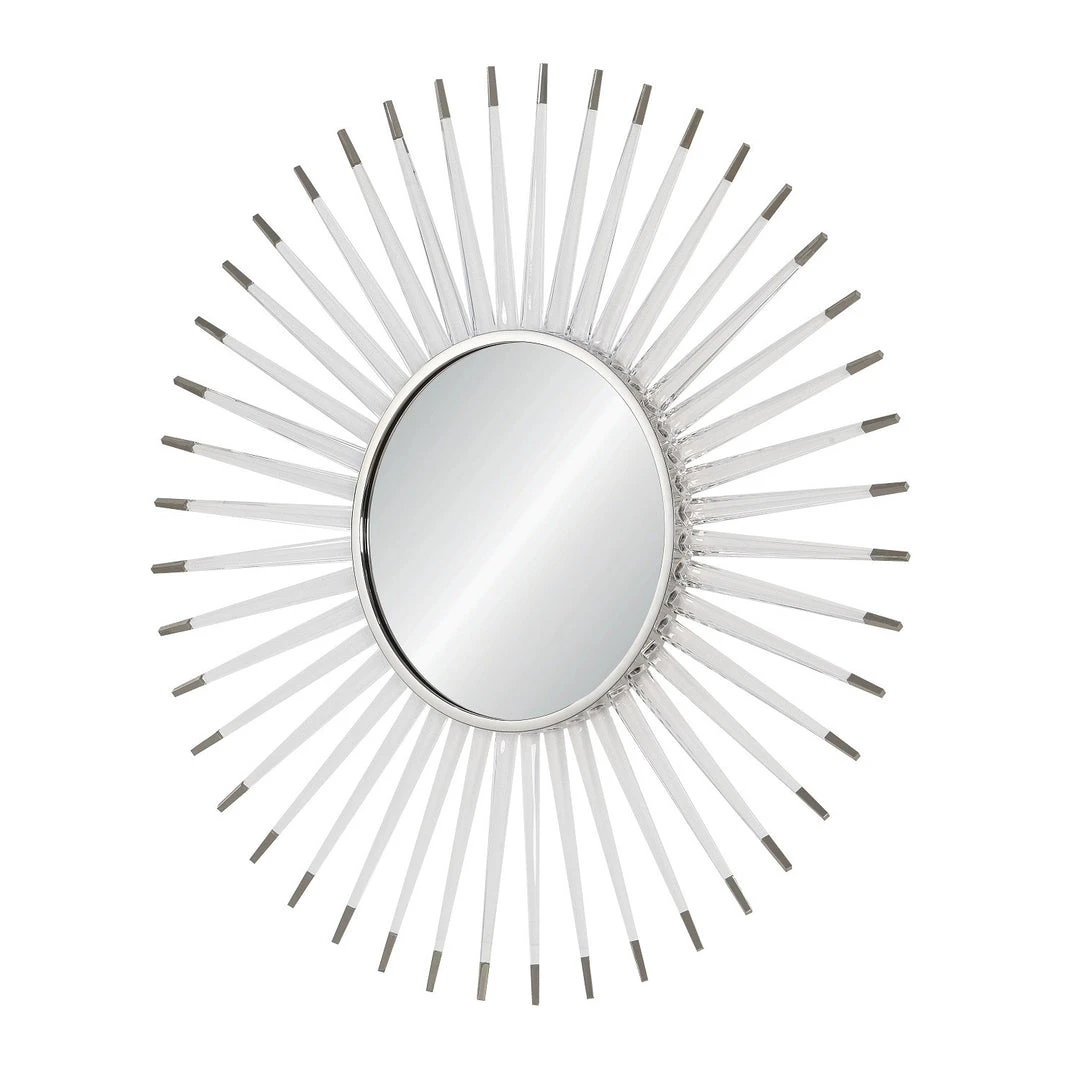 Mirror Home Acrylic And Nickel Starburst Mirror 6 Mirror Home Acrylic And Nickel Starburst Mirror