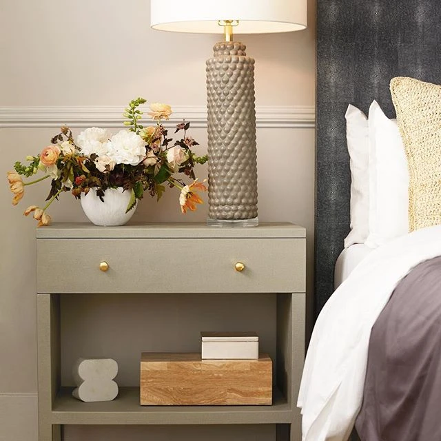 Made Goods Maris Double Nightstand Light Grey Faux Belgian Linen 5 Made Goods Maris Double Nightstand Light Grey Faux Belgian Linen