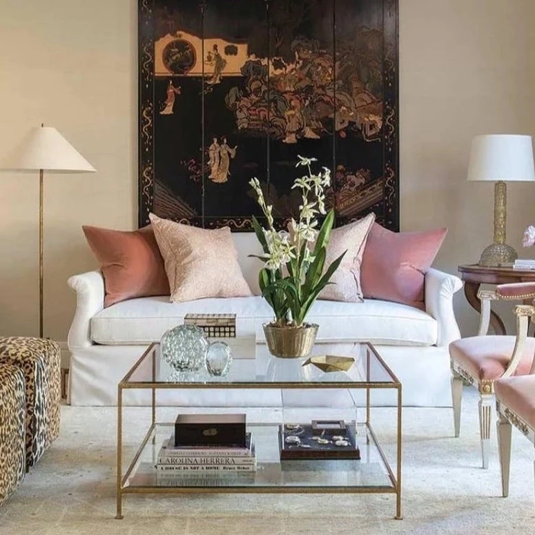 Worlds Away New Arrivals Quadro Coffee Table Gold 4 Worlds Away New Arrivals Quadro Coffee Table Gold