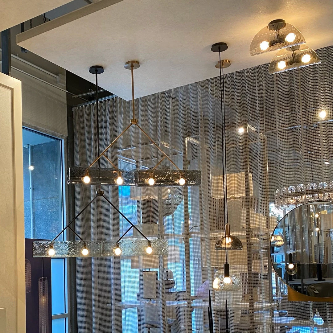 Arteriors Home Bend Flushmount Amber And Steel 4 Arteriors Home Bend Flushmount Amber And Steel