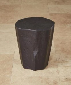 Global Views New Arrivals Trunk Stool Black