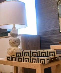 Worlds Away New Arrivals Delaney Table Lamp White