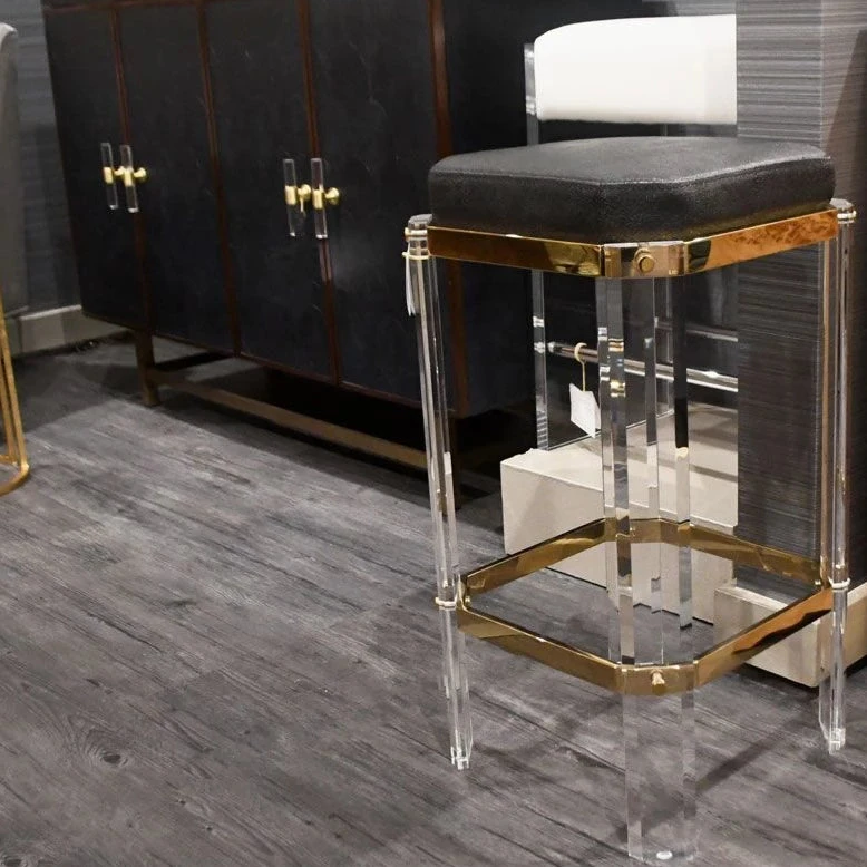 Worlds Away Dorsey Counter Stool Brass And Black Shagreen 6 Worlds Away Dorsey Counter Stool Brass And Black Shagreen