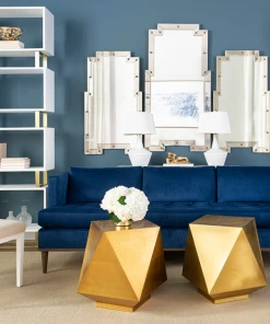 Bungalow 5 New Arrivals Hedron Side Table Brass 13 Bungalow 5 New Arrivals Hedron Side Table Brass