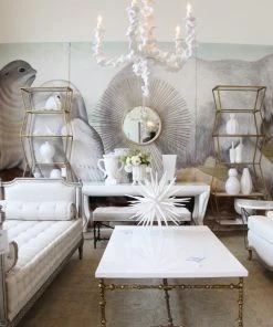 Oly Studio New Arrivals Klemm Chandelier Frost White