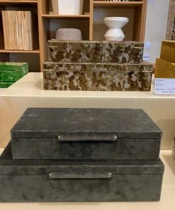 Made Goods New Arrivals Sinclaire Box Set Grey Velvet