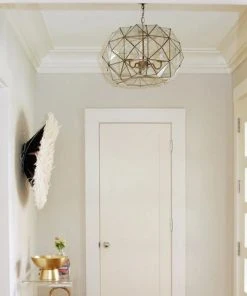 Worlds Away Rozz Pendant Clear Glass 7 Worlds Away Rozz Pendant Clear Glass