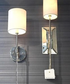 Worlds Away Bristow Sconce Nickel New Arrivals