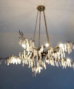 Currey And Company New Arrivals Forest Light Chandelier Gold