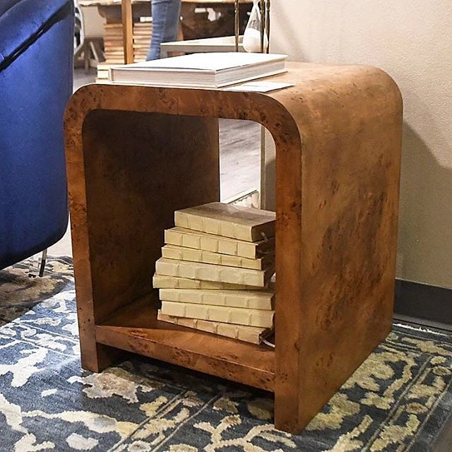 Worlds Away New Arrivals Putnam Dark Burl Wood Side Table 4 Worlds Away New Arrivals Putnam Dark Burl Wood Side Table