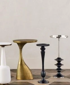 Currey And Company Cirebon Silver Drinks Table New Arrivals