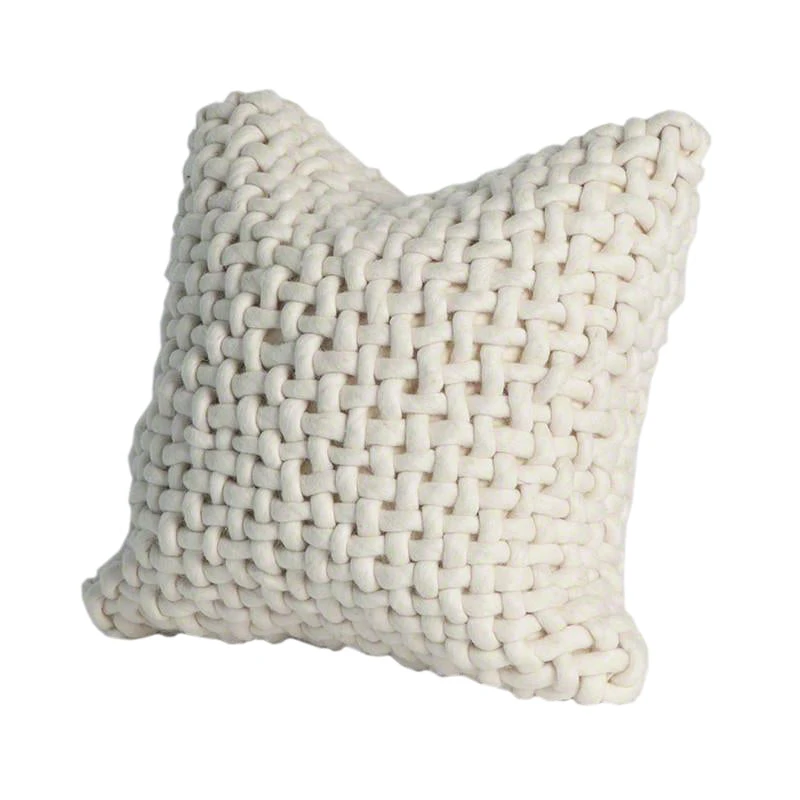 Studio A New Arrivals Noodle Felt Pillow Bone Studio A New Arrivals Noodle Felt Pillow Bone