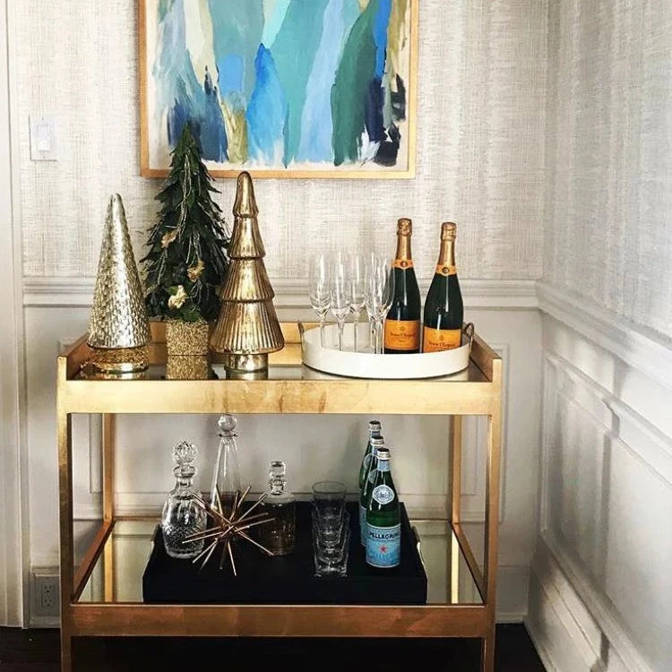 Worlds Away New Arrivals Roland Bar Cart Gold Leaf 6 Worlds Away New Arrivals Roland Bar Cart Gold Leaf