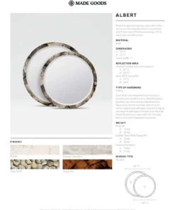 Made Goods Albert Mirror Kabibe Shell