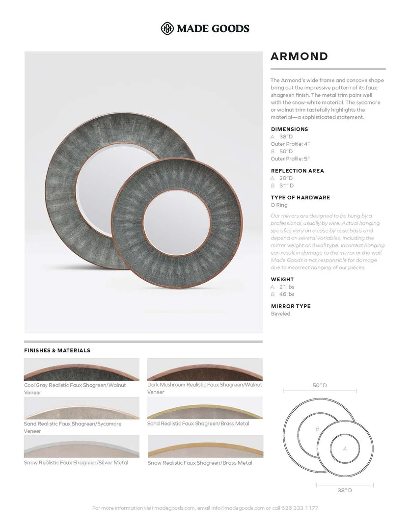 Made Goods Armond Mirror Dark Mushroom And Walnut New Arrivals Made Goods Armond Mirror Dark Mushroom And Walnut New Arrivals