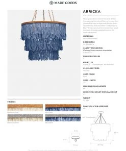 Made Goods New Arrivals Arricka Chandelier Bleached Abaca Rope With Gold Metal 12 Made Goods New Arrivals Arricka Chandelier Bleached Abaca Rope With Gold Metal