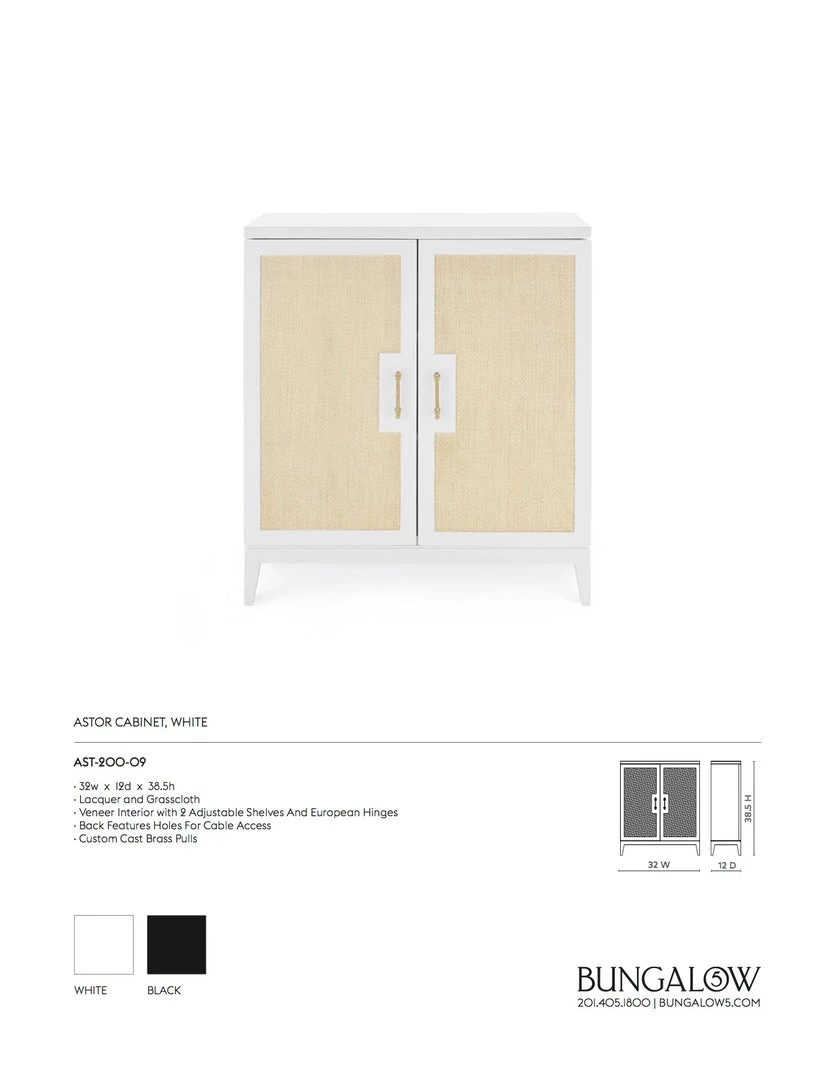 Bungalow 5 New Arrivals Astor Cabinet White 9 Bungalow 5 New Arrivals Astor Cabinet White