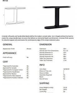 Arteriors Home New Arrivals Alberto Console 13 Arteriors Home New Arrivals Alberto Console