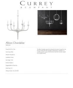 Currey And Company Albion Chandelier 7 Currey And Company Albion Chandelier