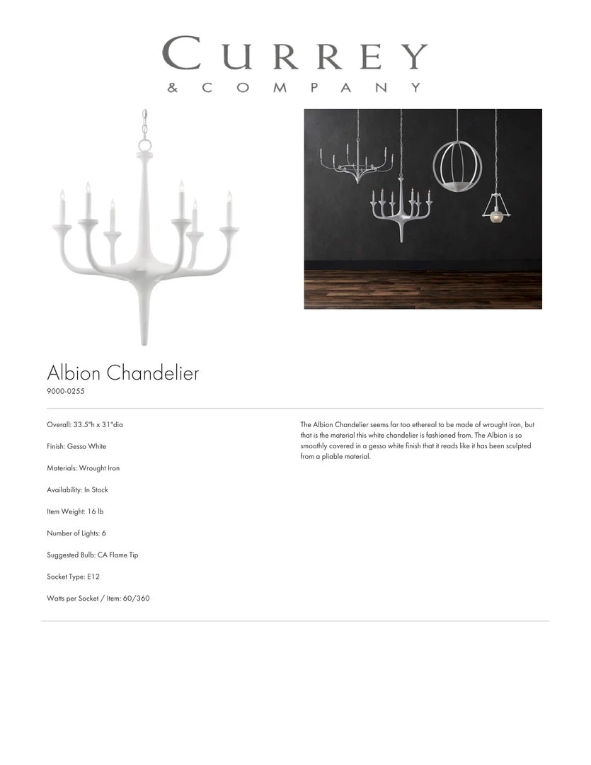 Currey And Company Albion Chandelier 5 Currey And Company Albion Chandelier