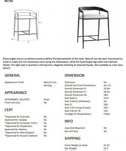 Arteriors Home New Arrivals Ansel Counter Stool 18 Arteriors Home New Arrivals Ansel Counter Stool