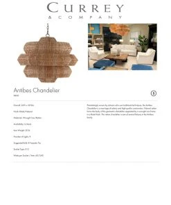 Currey And Company Antibes Chandelier New Arrivals