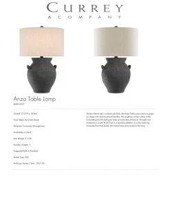 Currey And Company New Arrivals Anza Table Lamp 11 Currey And Company New Arrivals Anza Table Lamp
