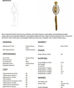 Arteriors Home Aramis Sconce Antique Brass 10 Arteriors Home Aramis Sconce Antique Brass