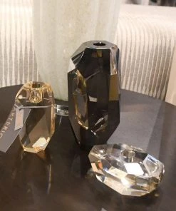 Arteriors Home Violet Candle Holders Set Of Three New Arrivals