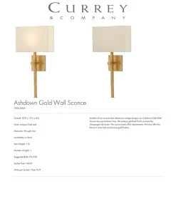 Currey And Company Ashdown Wall Sconce Gold Leaf New Arrivals 7 Currey And Company Ashdown Wall Sconce Gold Leaf New Arrivals