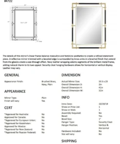 Arteriors Home Atlanta Mirror