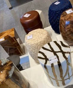 Made Goods Willow Stool Gold