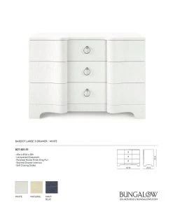 Bungalow 5 Bardot Large 3 Drawer White New Arrivals 13 Bungalow 5 Bardot Large 3 Drawer White New Arrivals