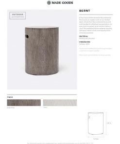 Made Goods Bernt Stool Ivory Concrete New Arrivals 5 Made Goods Bernt Stool Ivory Concrete New Arrivals