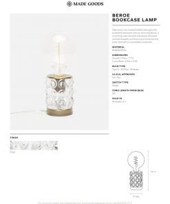 Made Goods Beroe Bookcase Lamps Pair New Arrivals