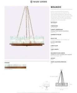 Made Goods Brando Chandelier