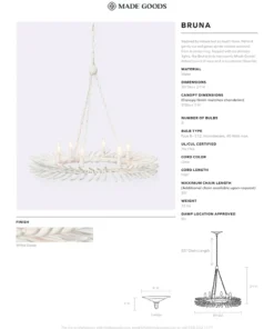 Made Goods New Arrivals Bruna Chandelier