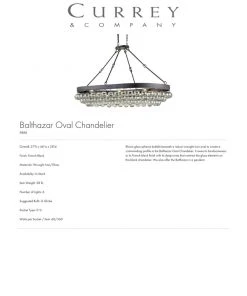 Currey And Company Balthazar Oval Chandelier New Arrivals