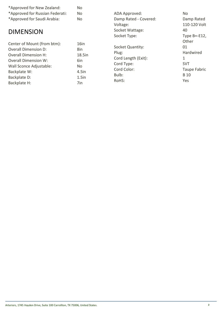 Arteriors Home New Arrivals Bindi Sconce 8 Arteriors Home New Arrivals Bindi Sconce