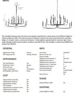 Arteriors Home Breck Large Chandelier Bronze