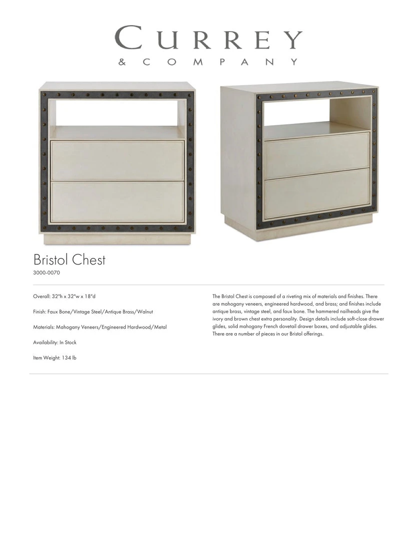 Currey And Company Bristol Chest Gray 6 Currey And Company Bristol Chest Gray