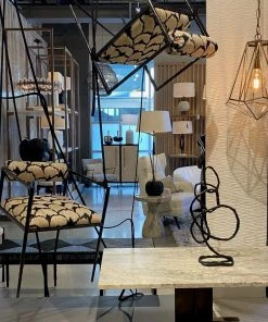 Arteriors Home New Arrivals Barbana Chair Ocelot Embroidery